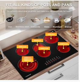 Piano cottura vetroceramica