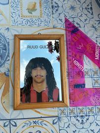 Quadretto specchio vintage Ruud Gullit  AC Milan