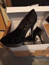 Scarpe décolleté alte e plateau