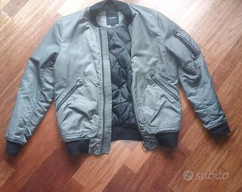 Giubbotto bomber Pull&Bear – colore verde/grigio