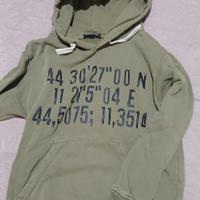 felpa Please verde militare bambino 8 anni