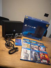 PS4 Pro 1TB + 2 Controller + 7 Giochi  + Scatola
