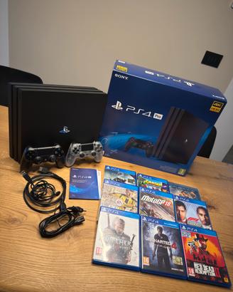 PS4 Pro 1TB + 2 Controller + 7 Giochi  + Scatola