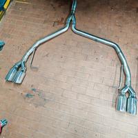 scarico doppia uscita diretto per Audi 