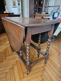 Tavolo vintage pieghevole rovere