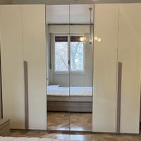 Armadio 6 ante con specchi - Moderno