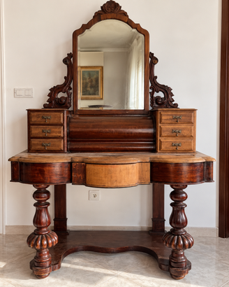 toilette d epoca dell’Ottocento CON zampe leone
