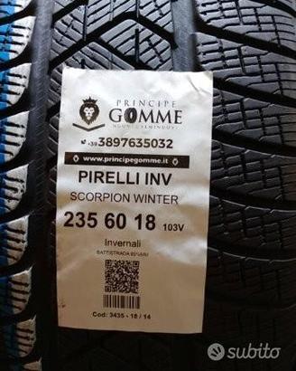 2 gomme 235 60 18 pirelli inv a3435