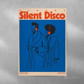 Poster Silent Disco – Zimowe | Stampa design