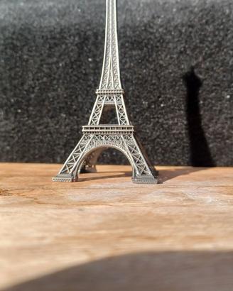 Tour Eiffel Parigi 14cm Metallo Souvenir Chic