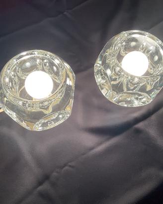 DUE LAMPADE PEILL&PUTZLER RARE IN VETRO GHIACCIATO