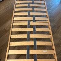 Rete a doghe per letto in faggio naturale