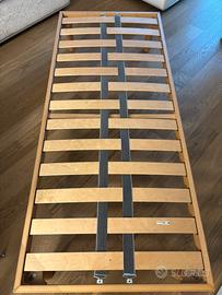 Rete a doghe per letto in faggio naturale