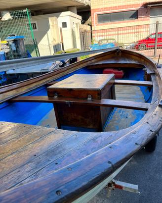 Barca gozzo ligure legno vetroresina