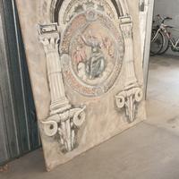 Quadro su tela serigrafia ritoccata a mano