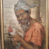 Opera d’arte indonesiana – olio su tela