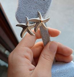 Orecchini stella marina silver
