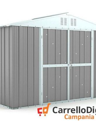 Box giardino lamiera zincata 327x155 grigio chiaro