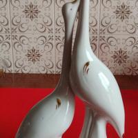 CAB porcellana Firenze uccelli cicogne aironi 