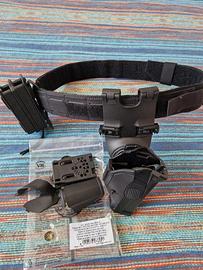 cinturone  fondina glock doppio caricatore