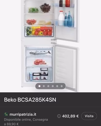 Frigorifero da incasso Beko