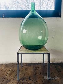 Antica damigiana in vetro soffiato (7)