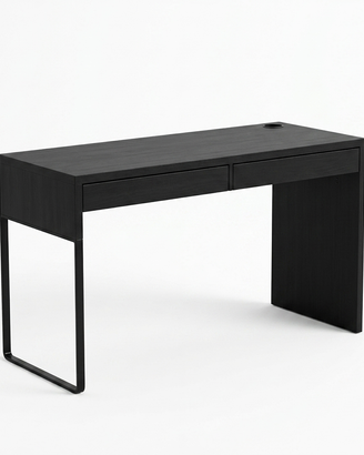 Scrivania IKEA MICKE Nera/Marrone 142x50 cm con Ca