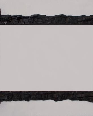 Antica cornice di legno intagliato ed ebanizzato