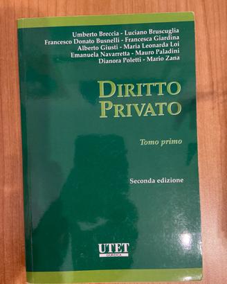 Diritto privato tomo primo