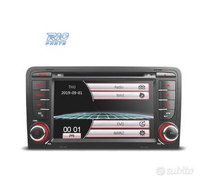 RADIO NAVIGATORE 7" PER AUDI A3 8P 03-12 USB GPS 