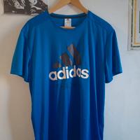 T-shirt Adidas Training Blu Elettrico 