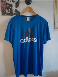T-shirt Adidas Training Blu Elettrico 