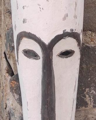 Maschera Africana Etnica in Legno  – Decorata