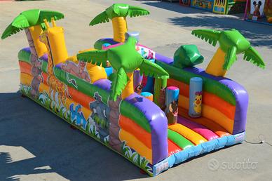 Labirinto Gonfiabile con Ostacoli per Bambini