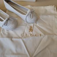 Ballerine Gucci Bambina Bianche in Pelle Taglia 28