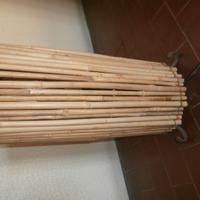 Lampada etnica in ferro e bamboo