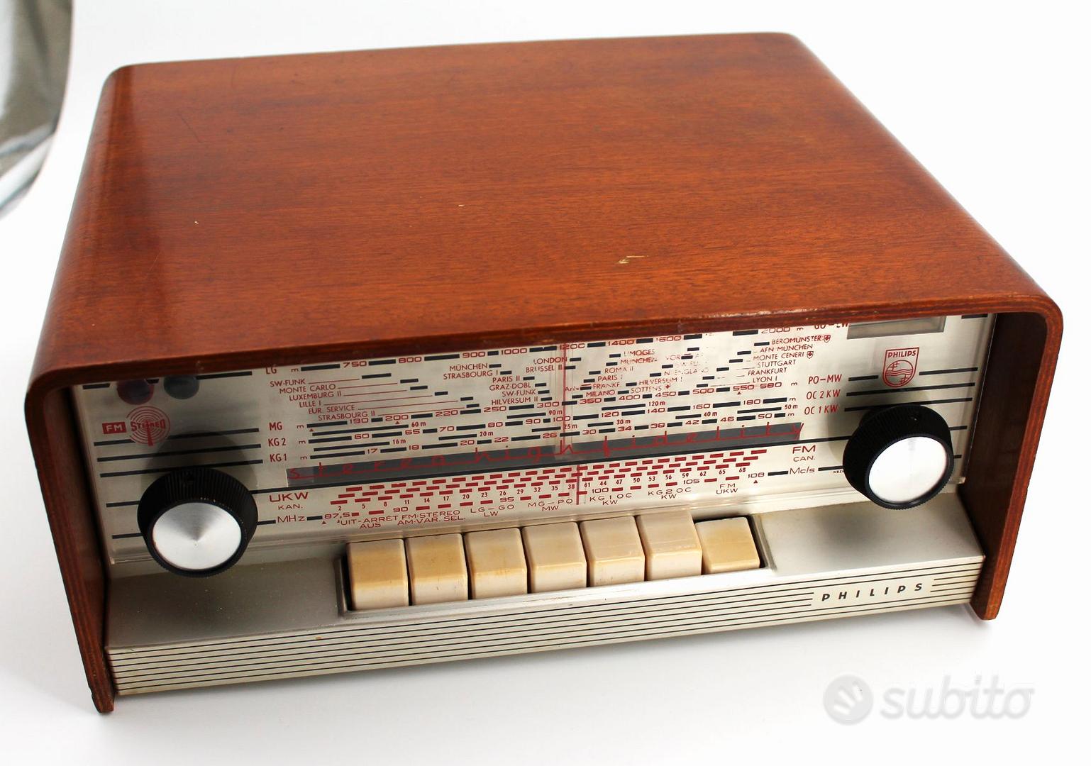 Tuner FM a valvole Philips A5X93A/01 Stereo Audio/Video In vendita a Roma