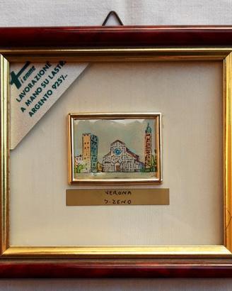 Miniatura su foglia argento