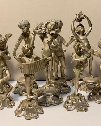 9 Angeli / Putti in PELTRO