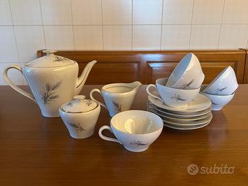 Servizio da the da 5  in porcellana