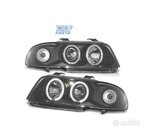 FARI PER AUDI A4 B5 94-99 ANGEL EYES FONDO NERO