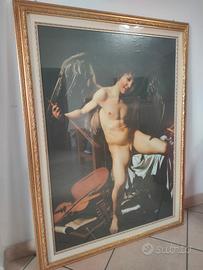 cornice in legno dorata 110*82cm