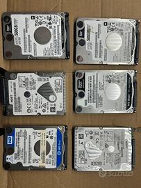 Stock n. 6 hdd 2,5 da 500 gb per notebook, leggi!