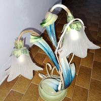 lampada da scrivania vintage con 3 luci