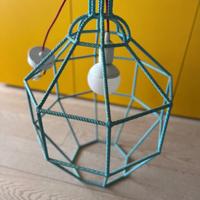 Lampadario lanterna ferro stile industriale