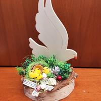 Decorazione primavera pasqua Colomba con nido