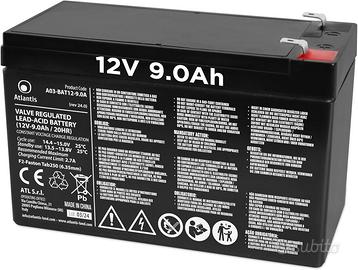 Atlantis batteria piombo 12v 9 ah ermetica (VRLA)