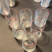 Set di bicchieri di Murano.