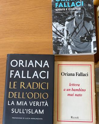 N.3 libri di Oriana Fallaci