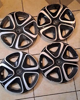 4 platto copricerchi ruote Citroen C3, C4 R16